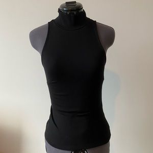 H&M Turtleneck Sleeveless Black Top